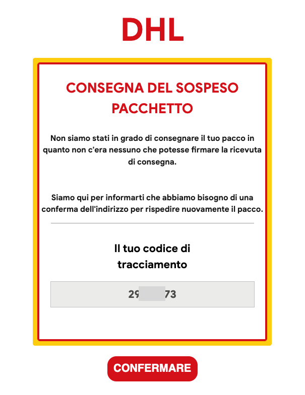 Scam: campagna di phishing a tema corrispondenza (BL01/221124/CSIRT-ITA) -  CSIRT Italia